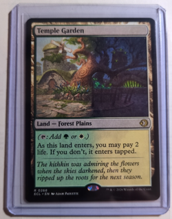 MTG Magic The Gathering - Temple Garden- ECL (#268) REG NM - Image 1