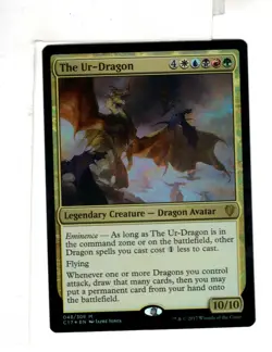 MTG SkeenAB The Ur-Dragon FOIL from Commander 2017. NM. - Image 1
