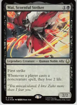 MTG Mai Scornful Striker Foil NM Avatar: The Last Airbender Magic 109 - Image 1