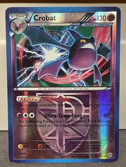 Crobat - Pokemon Plasma Storm 55/135 - Rare - Reverse Holo - MP - Image 1