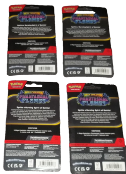 POKEMON TCG: (4) MEGA EVOLUTION PHANTASMAL FLAMES BLISTER SLEEVE BOOSTER PACKS - Image 5