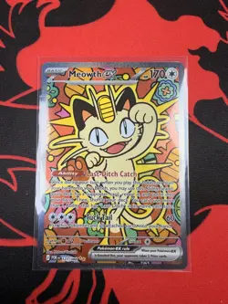 (DENTED) Pokemon Meowth ex 121/088 ENGLISH SIR Perfect Order - Image 1