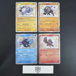 Pokemon TCG - Paldean Fates Baby Shiny 4-Card Lot - Shiny Rare Holo - NM - Image 1