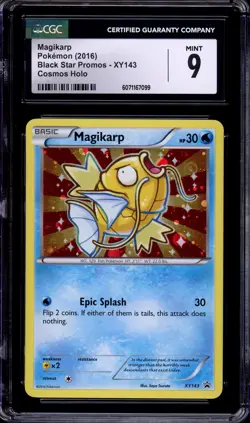 2016 Pokemon XY Black Star Promo Magikarp-Holo #XY143 CGC 9 MINT - Image 1