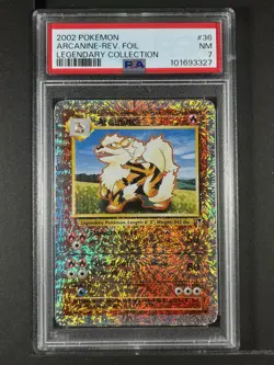Arcanine Reverse Foil #36 2002 Pokemon Legendary PSA 7 250001 - Image 1