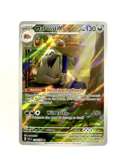 Mabosstiff 218/198 Scarlet & Violet Base Set Illustration Rare Pokemon TCG NM - Image 1