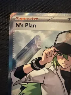 N’s Plan 163/086 ULTRA RARE FULL ART Pokemon S&V BLACK BOLT ENGLISH - Image 2