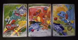 Pokemon First Partner Illustration Collection MEP Bulbasaur Charmander Squirtle - Image 1