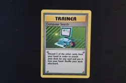 Computer Search 71/102 Non Holo Rare Pokemon TCG Card Base Set 1 Moderate Play - Image 1