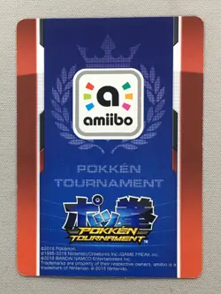 Pokemon 2016 Dark Mewtwo Amiibo Wii U Pokken Tournament Promo Card - Image 2
