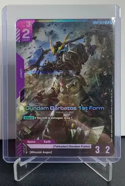 Gundam Card Game Dual Impact GD02-054 LR Gundam Barbatos 1st Form English - Image 1