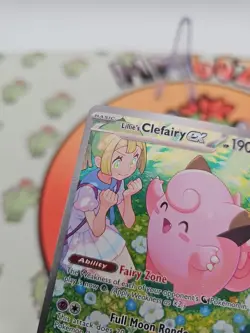 Pokemon TCG : Journey Together Lillie's Clefairy EX Card 184/159-LP - Image 3