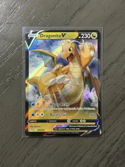 Pokemon TCG Dragonite v Full Art Holo Ultra Rare Card 049/078 - Image 1