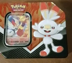 Pokemon Card Lot 62 Cards w/ Sealed Cinderace V Promo in Tin - Image 1