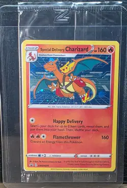 Special Delivery Charizard Pokemon Center Promo Card Sealed SWSH075 - Image 1