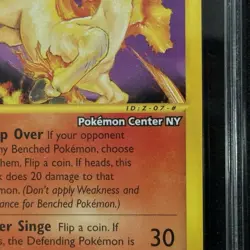 GEM MINT 10 Rapidash #51 Pokemon Center NY Black Star Promo Card WOTC POP 77 TAG - Image 2