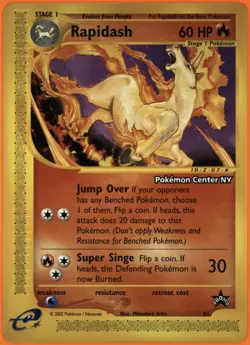 GEM MINT 10 Rapidash #51 Pokemon Center NY Black Star Promo Card WOTC POP 77 TAG - Image 5