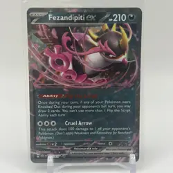 Pokemon TCG Fezandipiti EX 142/217 Ascended Heroes Double Rare NM Card - Image 1
