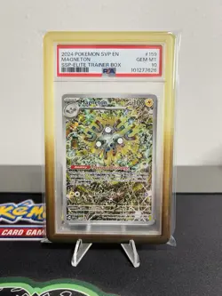2024 POKEMON SVP EN-SV BLACK STAR PROMO #159 MAGNETON PSA 10 - Image 1