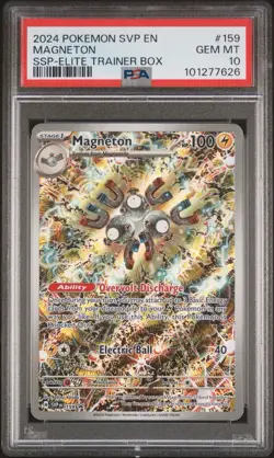 2024 POKEMON SVP EN-SV BLACK STAR PROMO #159 MAGNETON PSA 10 - Image 3