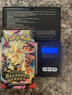 VERY HEAVY! 22.73g Pokemon TCG Ascended Heroes Booster Pack (SEALED) - Image 1