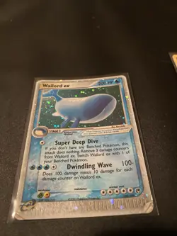 Pokemon Wailord ex 100/100 EX Sandstorm Ultra Rare Holo 2003 - Image 1