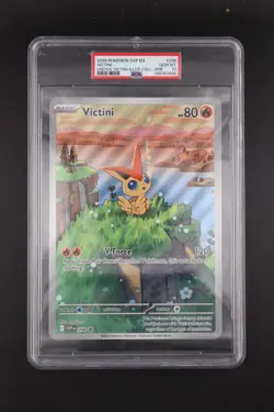 PSA 10 - 2025 Pokemon Collection VICTINI Jumbo Black Star Promo #208 - Image 1