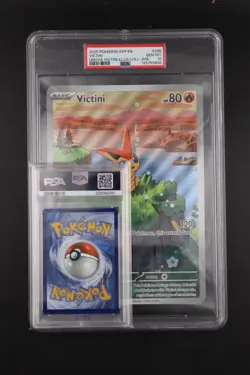 PSA 10 - 2025 Pokemon Collection VICTINI Jumbo Black Star Promo #208 - Image 3