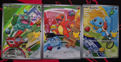 Pokemon First Partner Illustration Promos 30th Anniversary Kanto Starters - Image 1