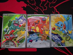 Pokemon First Partner Illustration Promos 30th Anniversary Kanto Starters - Image 2