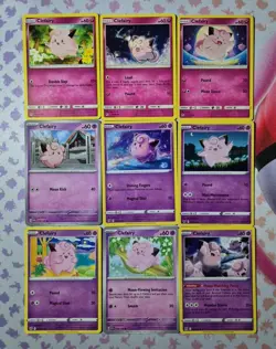 Pokemon Clefairy Bundle Non Holo Common Uncommon Fairy Psychic Cute 151 Fates - Image 1