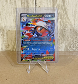 Mega Scrafty Ex Holo Ascended Heroes Double Rare 135/217 Pokemon TCG - Image 1