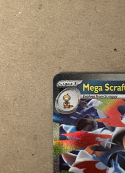 Mega Scrafty Ex Holo Ascended Heroes Double Rare 135/217 Pokemon TCG - Image 3