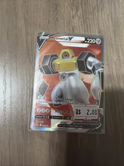 Pokemon Melmetal V (Full Art) Ultra Rare Pokemon GO 075/078 NM - Image 1