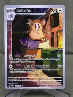 2026 Pokemon Perfect Order Raticate 99/88 Illustration Rare ME03 NM EN English - Image 1
