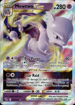 Mewtwo VSTAR Holo Ultra Rare Pokemon GO 031/078 NM - Image 1