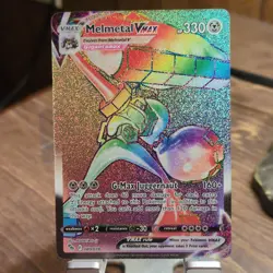 Pokemon Melmetal VMAX Pokemon GO Secret Rare Full Art Holo 080/078 HP330 2022 - Image 1