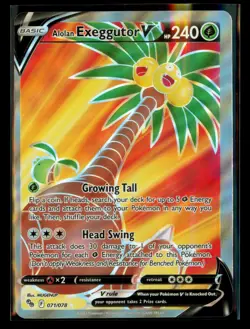 Pokemon GO #071/078 Alolan Exeggutor V (Full Art) - Image 1