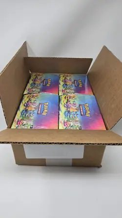 Pokemon Prismatic Evolutions 4x Mini Tin Sealed Display - Unsealed Case - Image 3