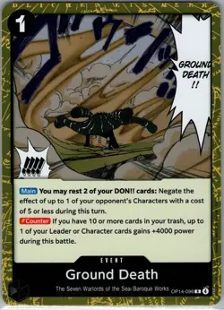 One Piece - The Azure Sea's Seven - Ground Death OP14-096 - Image 1