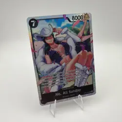 One Piece #OP14-084 Ms. All Sunday Super Rare SR The Azure Sea's Seven - Image 1