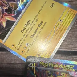 Pokemon Mega Hawlucha EX Full Art Holo 283/217 250 HP 120+ Fighting Card - Image 4