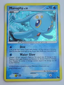 Manaphy 2/17 POP Series 9 Promo Cosmos Holo Rare Pokemon Card - Image 1