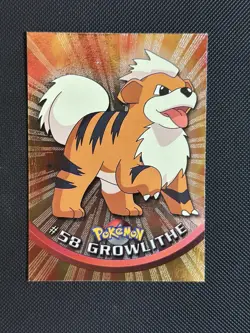 Pokemon Card - Growlithe #58 - Topps Chrome - Image 1
