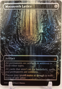 Mycosynth Lattice FOIL Proxy Card with Custom Fantasy Art - Image 1