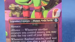 Raphael, Most Attitude Borderless FOIL Teenage Mutant Ninja Turtles TMNT MTG A - Image 3