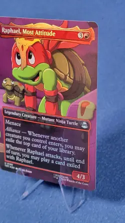 Raphael, Most Attitude Borderless FOIL Teenage Mutant Ninja Turtles TMNT MTG A - Image 5