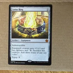 Wizards of the Coast MTG Lotus Ring Outlaws Artifact Mythic English #10/024 - Image 1