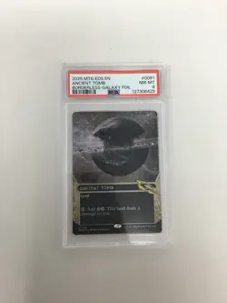 2025 MTG EOS EN Ancient Tomb Borderless Galaxy Foil PSA 8 #0091 - Image 2