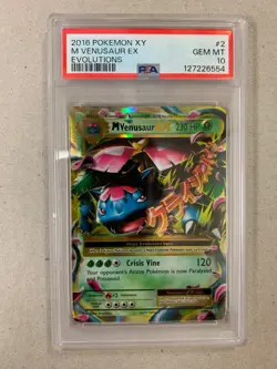 2016 POKEMON XY EVOLUTIONS M VENUSAUR EX #2 PSA 10 - Image 1